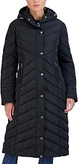 Madden Girl Womens Maxi Puffer Winter Coats - Long Quilted Jackets for Women Weather Resistant Puffer Parka Hooded Jacket