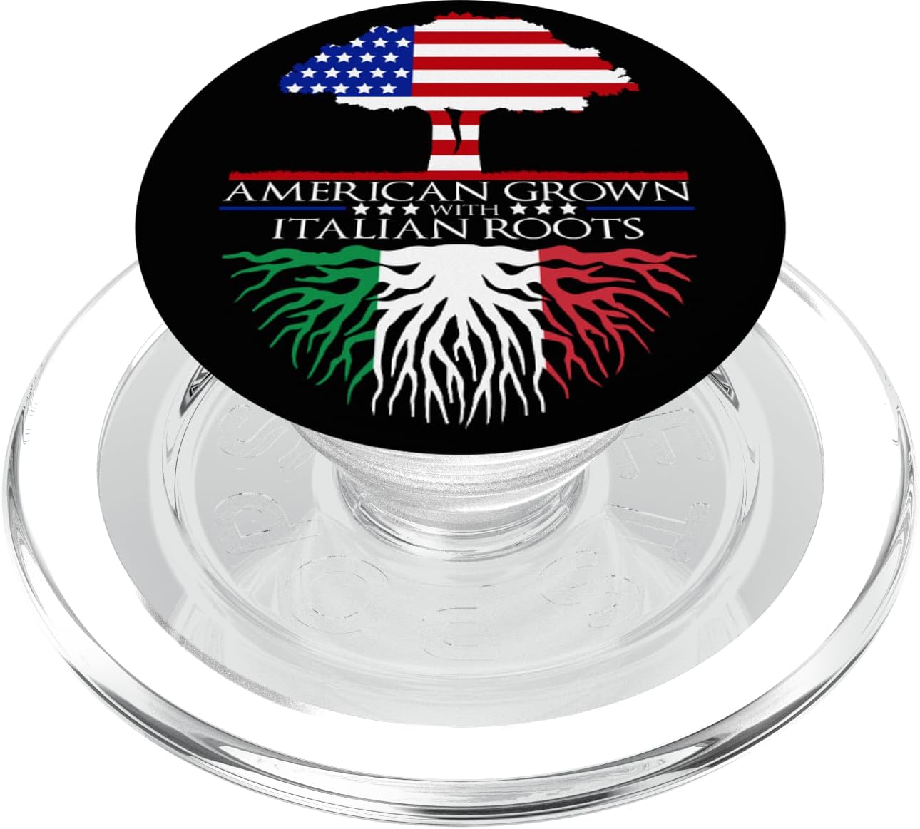 American Grown Italian Roots US Italy PopSockets MagSafe PopGrip for iPhone