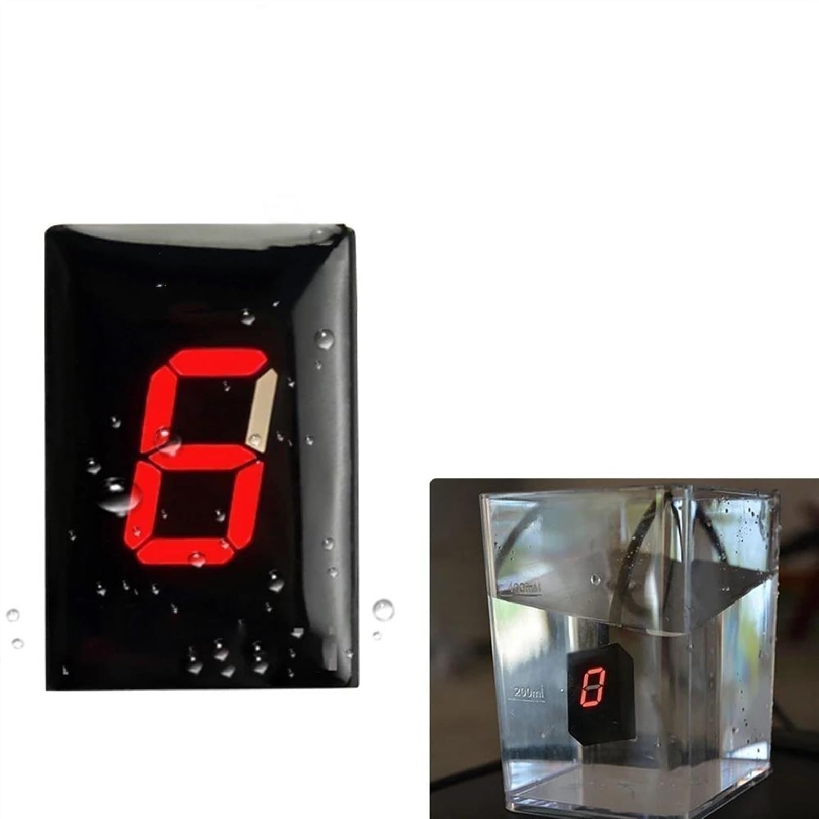 Indicateur De Vitesse Moto Affichage Numérique Compteur Pour GSX-R1000 GSX1400 SV650 SV1000 V-strom 650 DL650 DL1000(Rosso)