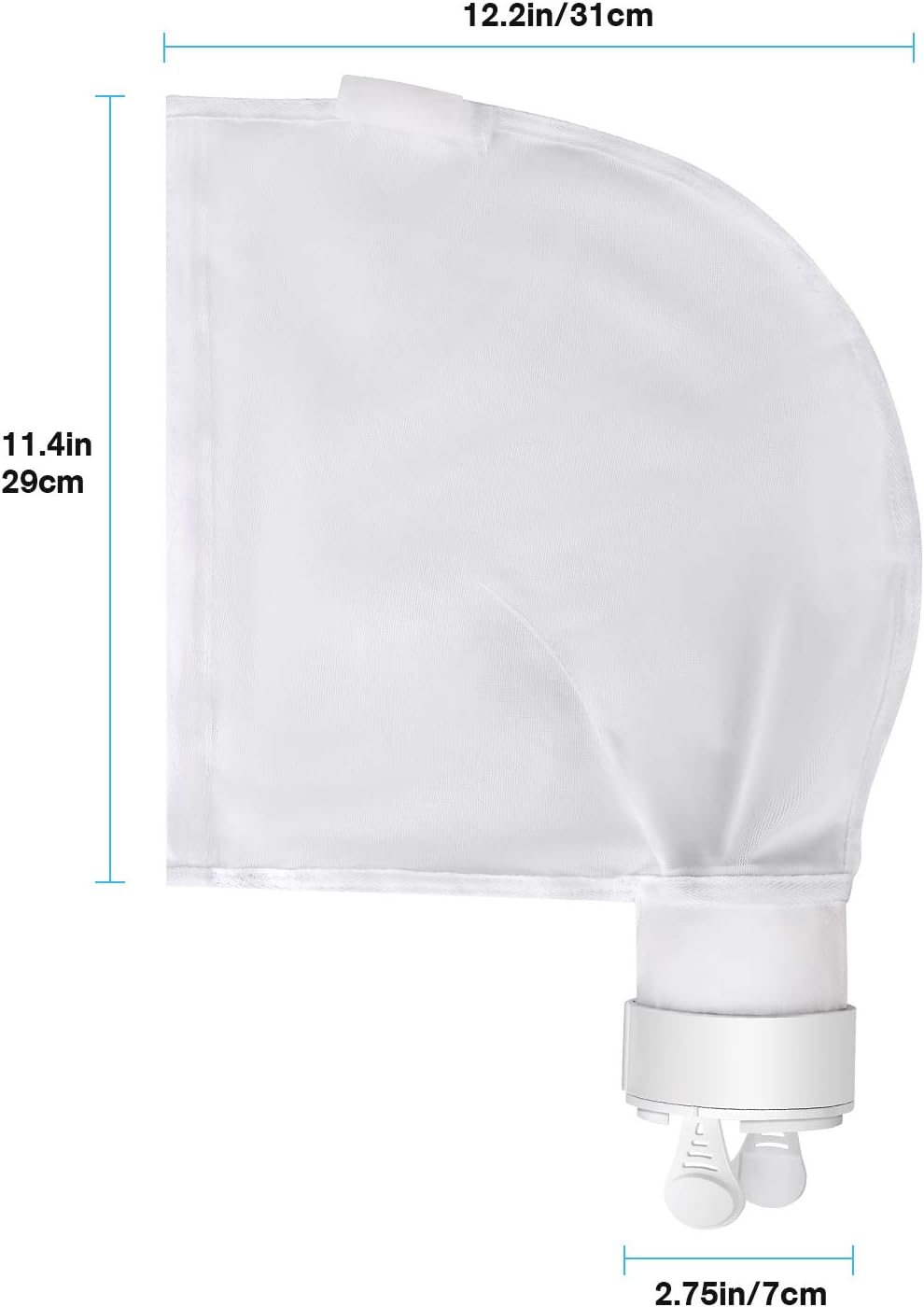 Kohree Nylon Mesh Pool Cleaner Polaris Bag Replacement Compatible for Polaris 280, 480, All Purpose Polaris Pool Cleaner Parts Filter Bag K13, K16 (2 Pack)