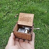 Toca melodías conocidas EPAWSWENLONG Hand Crank La Bella y la Bestia Caja de música de Madera Juego de Tronos Regalo de cumpleaños de Star Wars, 17