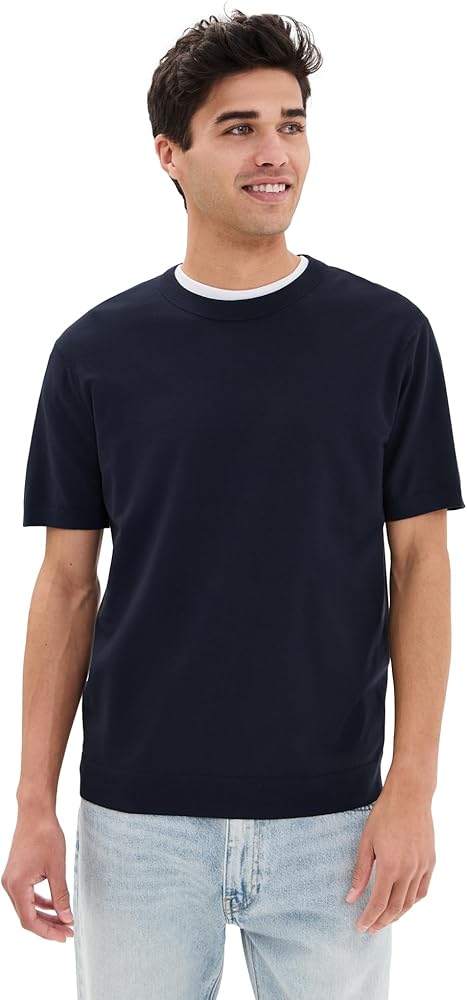 Theory Men's Light Bilen Knit Soris Tee, Baltic, Blue, M | Amazon.com Theory Men's Light Bilen Knit Soris Tee, Baltic, Blue, M | Amazon.com