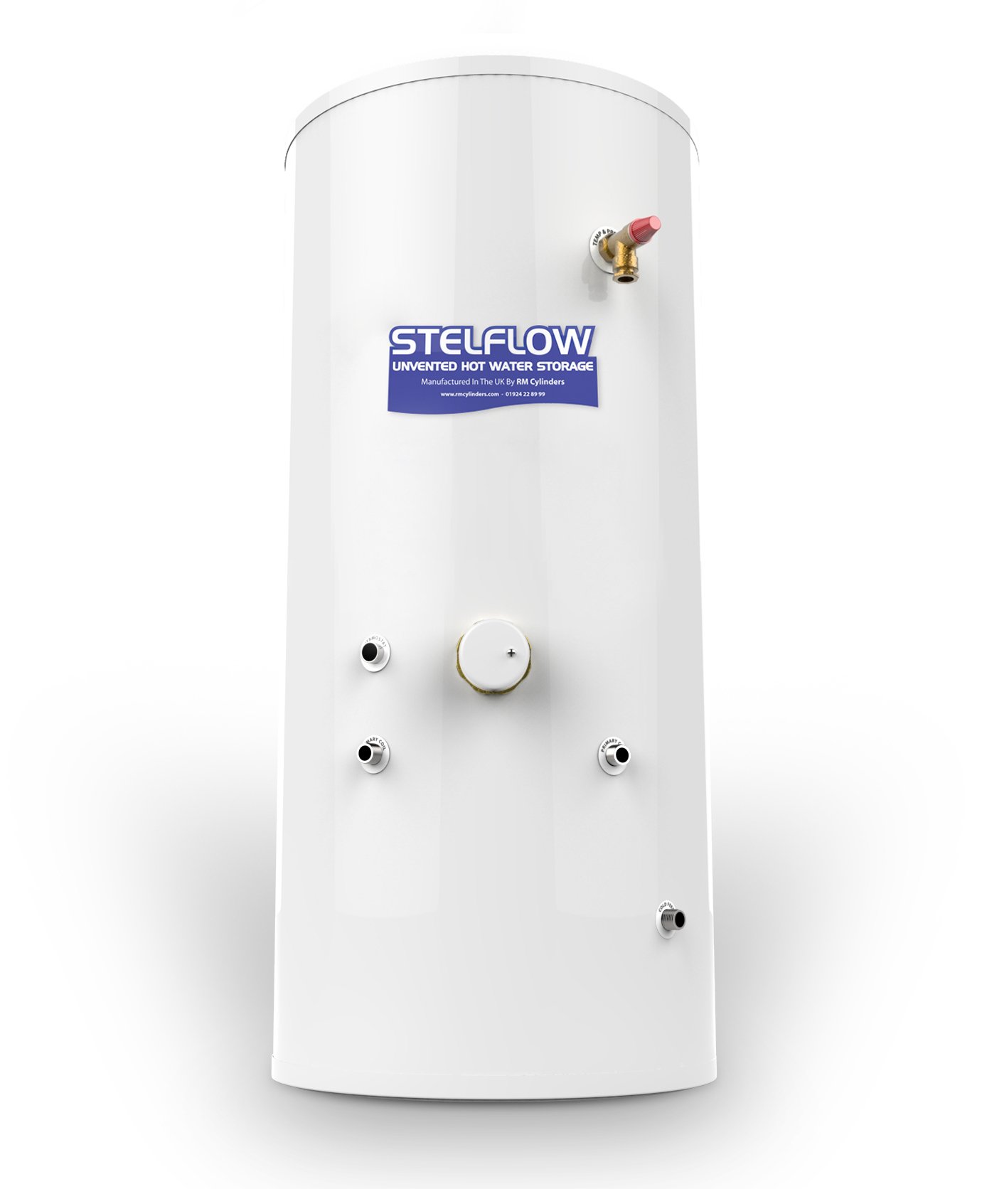 RM 90 Litre Stelflow Indirect Unvented Stainless Steel Hot Water Storage  Cylinder : Amazon.co.uk: Home u0026 Kitchen