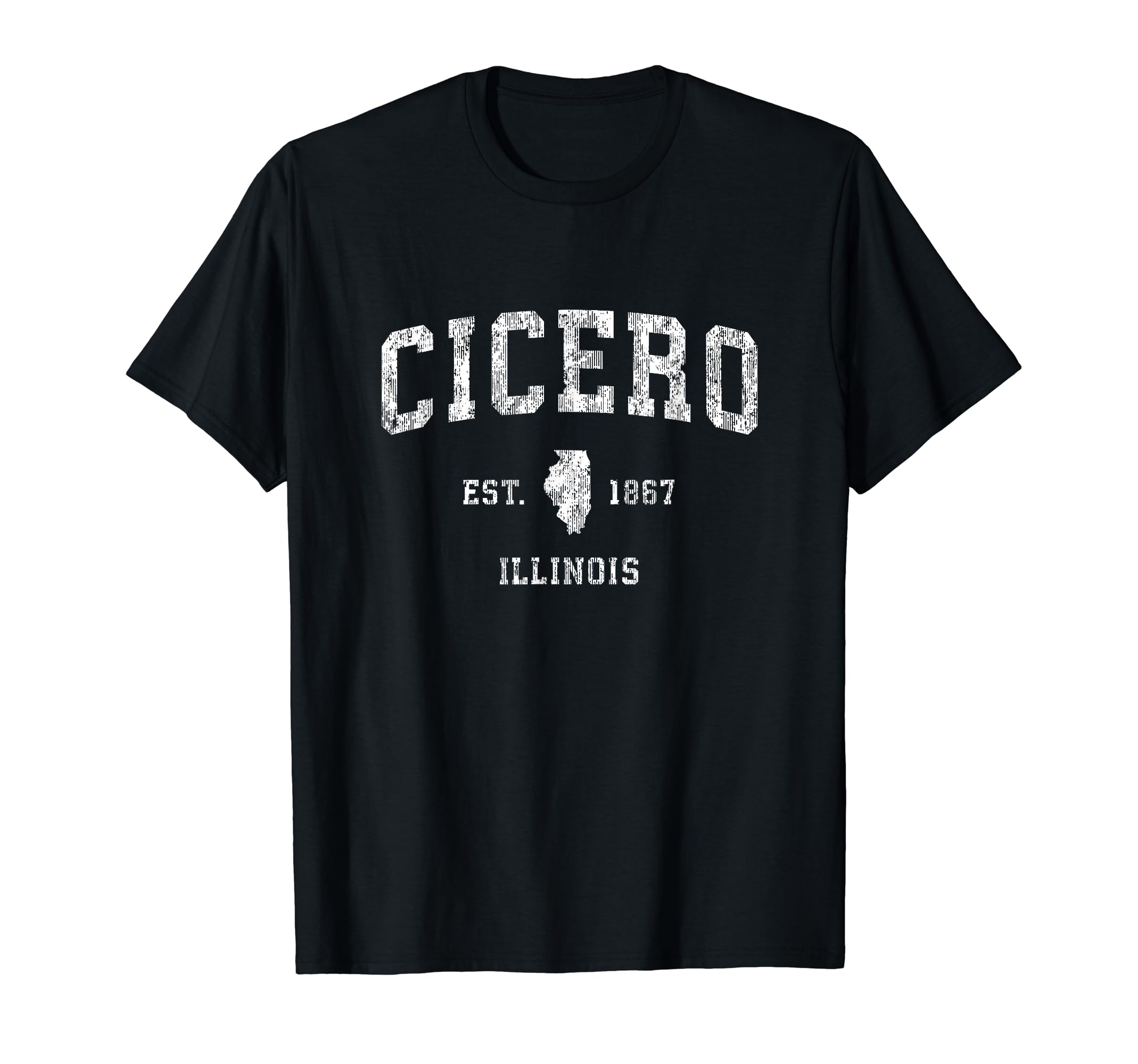 Cicero Illinois IL Vintage Athletic Sports Design T-Shirt