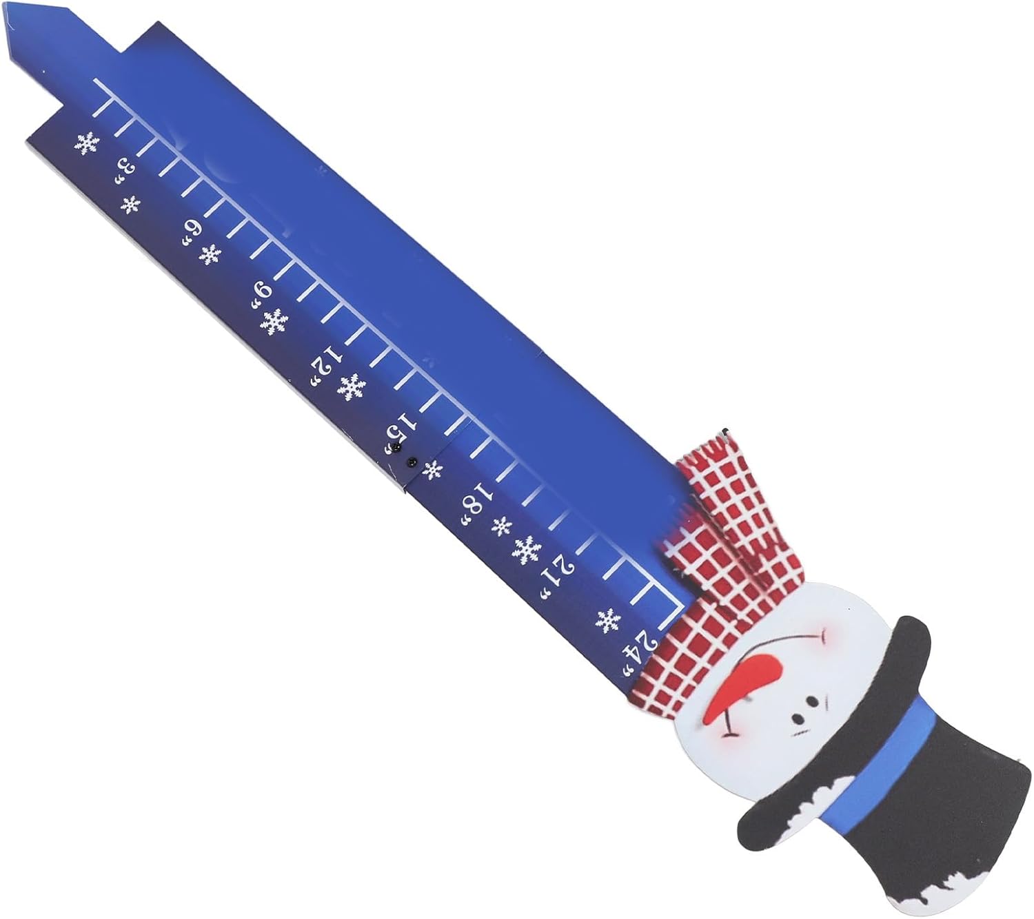Snowflake Snow 24 Inch, Accurate Scale, Easy to Read, Stainless Steel Material, Large Scale, Easy to Install, Unique Design, Yard Christmas Outdoor