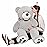 MorisMos Smile Giant Teddy Bear, 51inch Large Stuffed Bears with Big Footprints, Big Stuffed Animals Cuddly Plush Gifts for Girlfriends, Boyfriend, Gray