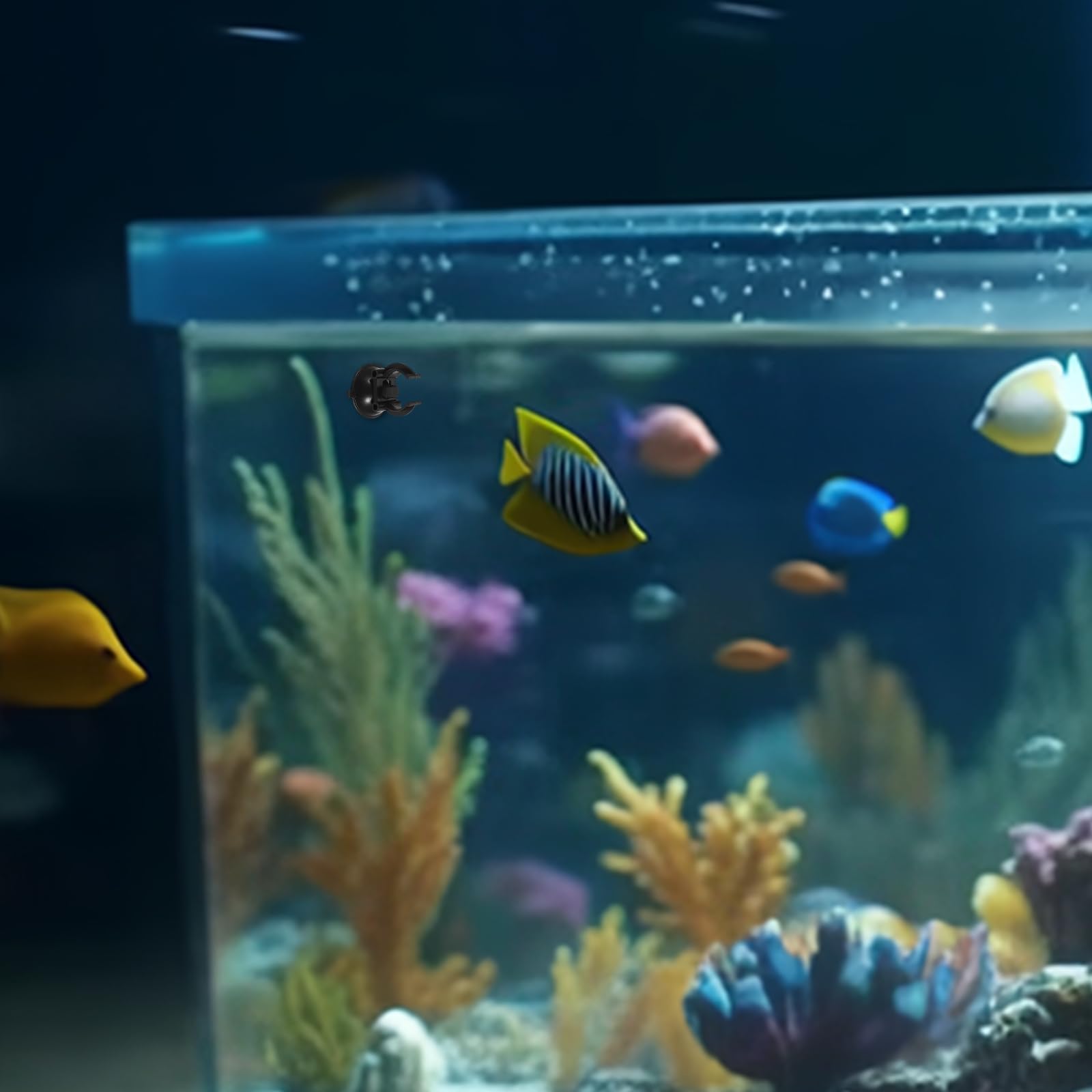 HANABASS 10pcs Aquarium Heating Rod Holders Cup Clips for Fish Tank Light Mounting Aquarium Light Brackets Clip with Suction Cups for Secure Installation of Heating Rods and Lamps Tubing Hose