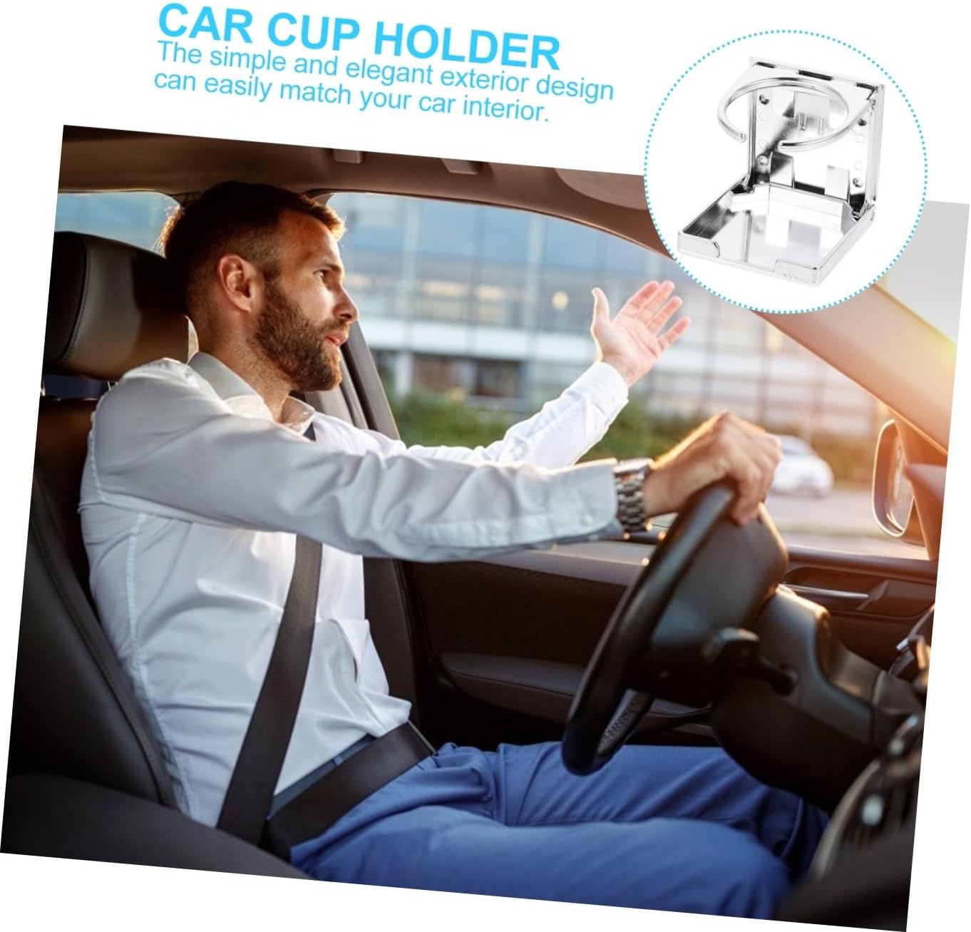 1 Set Water Cup Holder Holder Foldable Drink Holder Holding Car Holder Folding Cup Holder for Car Holder for Cup Car Accessory Folding Holder for Car Folding Cup Holders