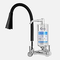 Dazie Metais - Torneira Com Filtro Cone Black Preta de Parede Para Cozinha 1 4 de Volta Tecnologia Carbon Block Dazie Metais