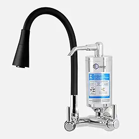 Dazie Metais - Torneira Com Filtro Cone Black Preta de Parede Para Cozinha 1 4 de Volta Tecnologia Carbon Block Dazie Metais