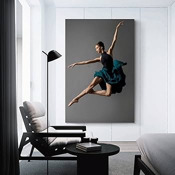 Tableau Danseuse De Ballet Sur Toile - Décoration Murale 30x40 Cm - Style Moderne Et élégant