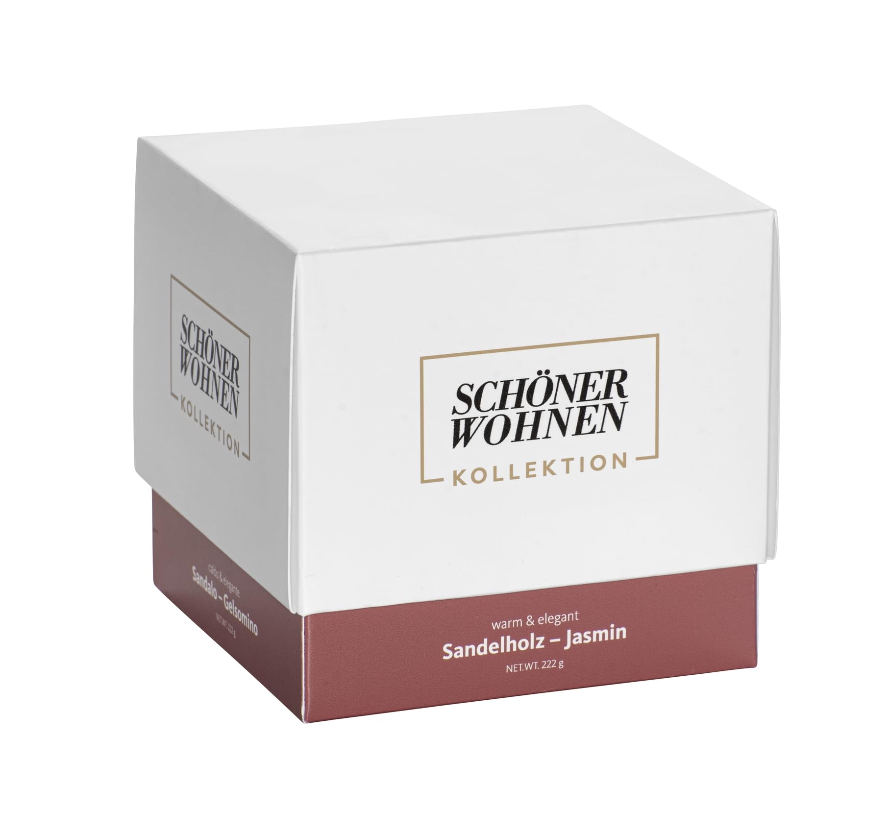 Schöner Wohnen Kollektion Duftkerze Mod. Sandalwood L, 2er Set Warmer, eleganter Duft Weiß