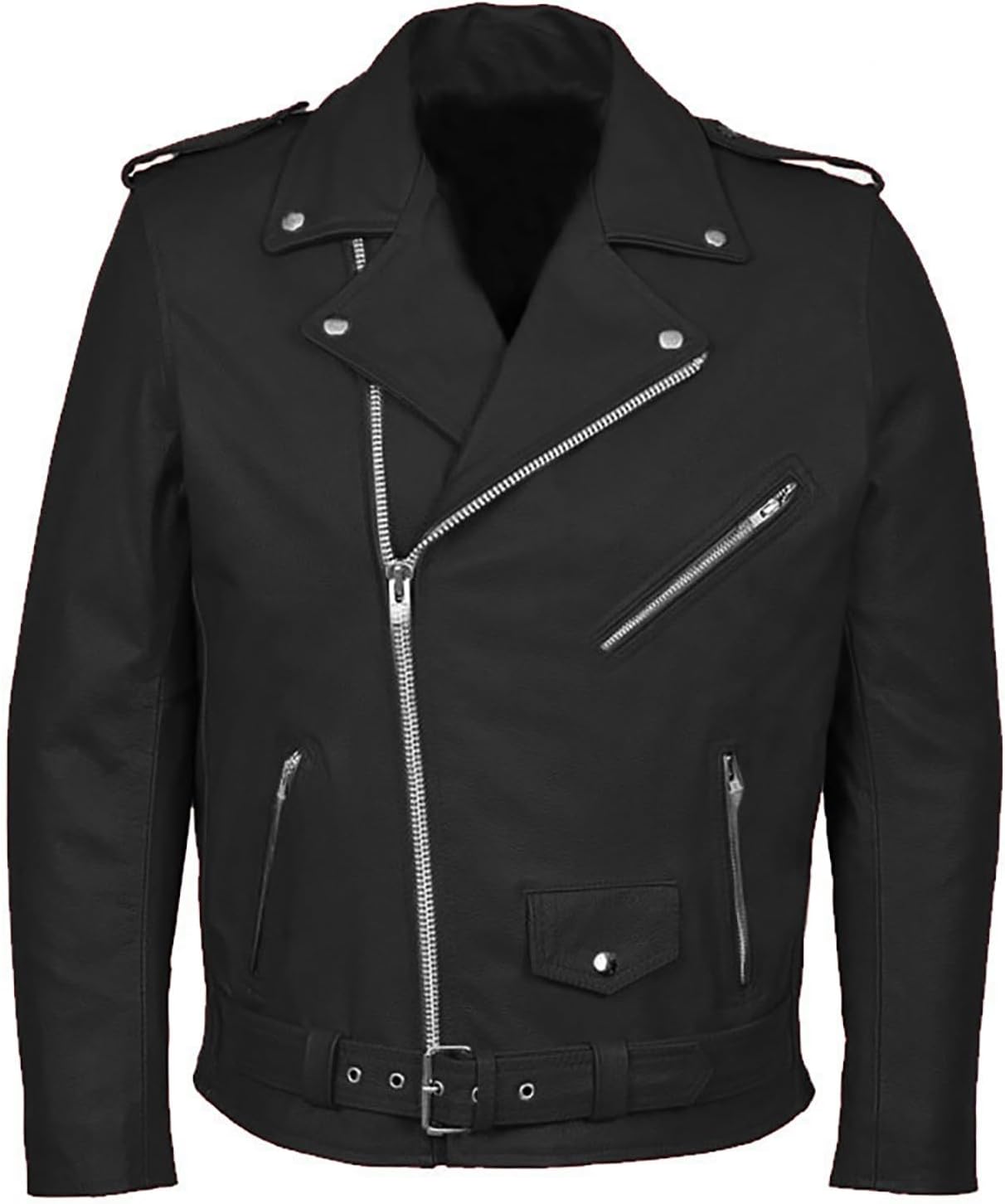 Leather Jackets for Men Steampunk Hipple Rock Jacket Guys Moto Biker Fashion Rivets Lightweight Outerwear Plus Size