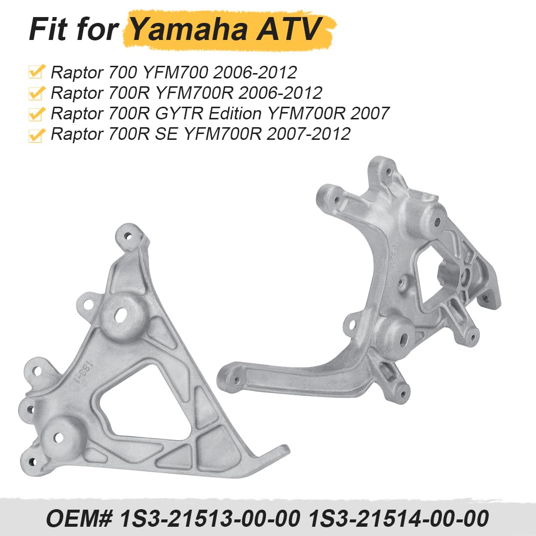 Frontkotflügel Scheinwerferhalter Kit für Yama-ha Raptor 700 700R 2006-2012