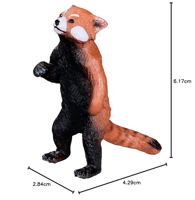 Foto 7 de 7 de Mojo Figura de juguete de animales asiáticos coleccionables de panda rojo