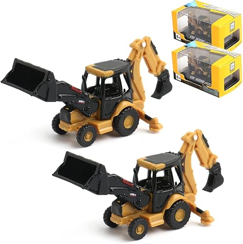 Miniatura 16 de chengchuang Paquete de 2 vehículos de construcción de aleación a escala 1:160 N, modelo de vehículo de ingeniería para ferrocarril escala N, juego