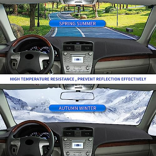Ikabevem Dashboard Cover Compatible With Toyota Camry 2007 2008 2009 2010 2011 Dash Cover Mat Dashboard Pad Sun Protection Anti-Vertigo Mat Blanket #TOP4