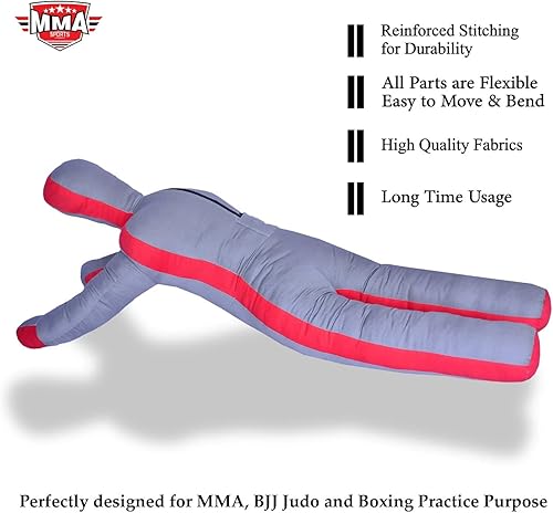 Miniatura 50 de Maniquí de pie para niños, sin relleno, lucha, jiu-jitsu, maniquí de entrenamiento de MMA con brazos y piernas móviles, tela de poliéster duradera