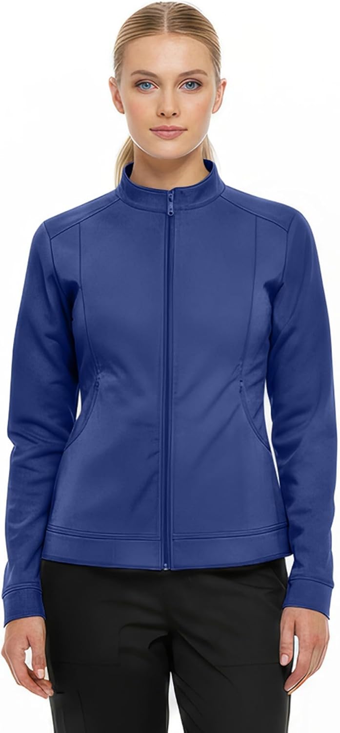 Natural Uniforms Women's Ultra Soft Stretch Zip Up Scrub Jacket (5200)