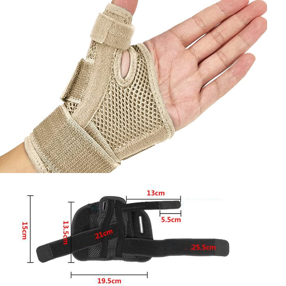 1Par De Férula Flexible para Muñeca Soporte para Pulgar para Tendinitis Artritis Protector Transpirable para Pulgar