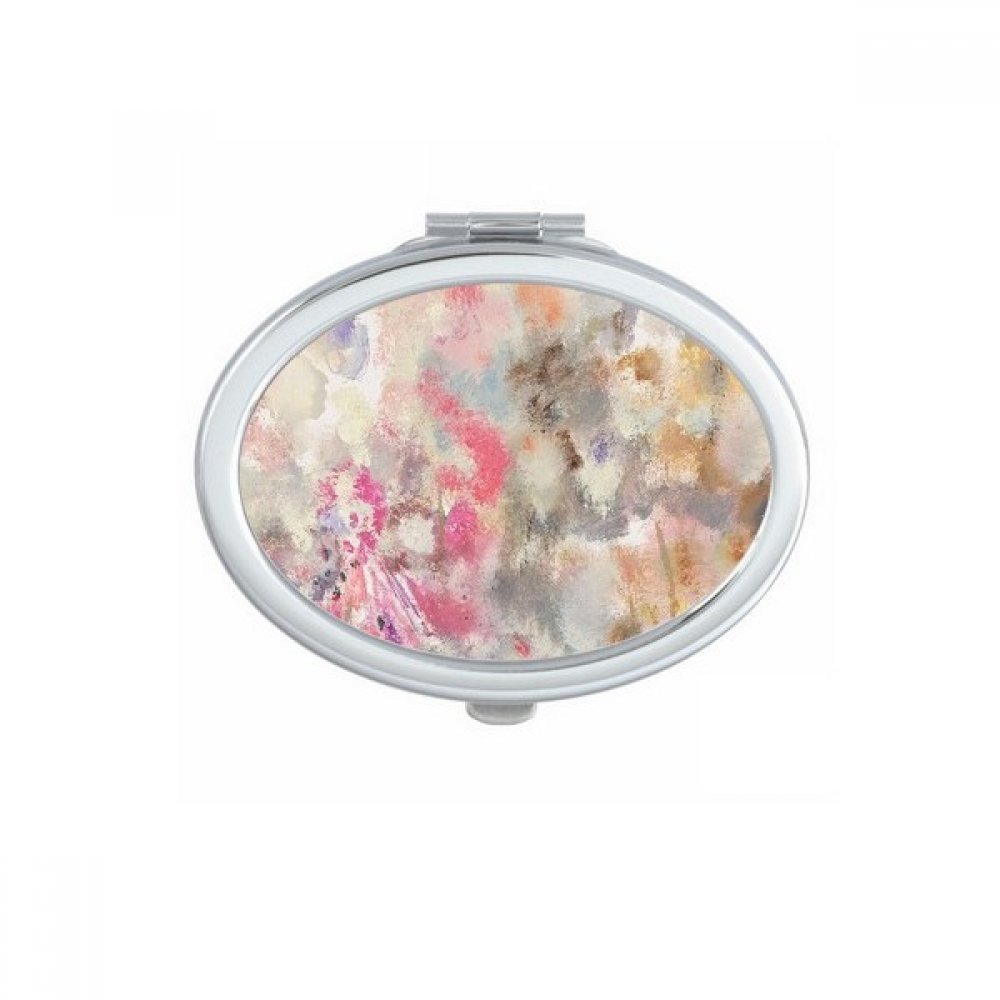 Miroir de poche à la main lotus xjj pour vos retouches maquillage en voyage