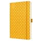 SIGEL J6117 Wochenkalender 2026 A5 gelb, Hardcover, Gummiband, Stiftschlaufe, Einstecktasche, 174 Seiten, vegan, Buchkalender, Terminplaner Kalenderbuch Jolie