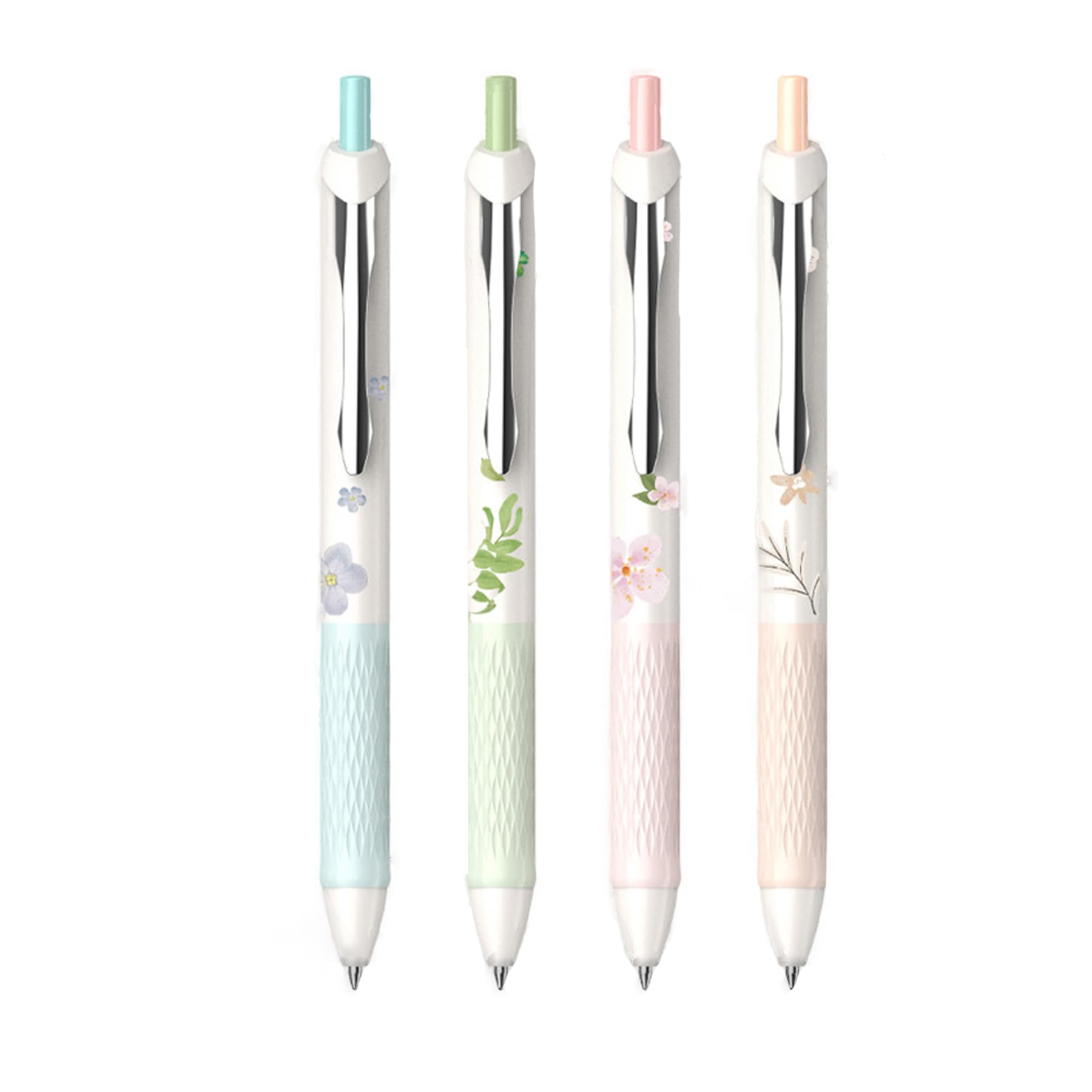 DUNBONG Water-based Gel Pens, 0.5mm Fine Point, Black Ink, Gel Ink Ballpoint Pen, Pack of 4 (Multicolor)