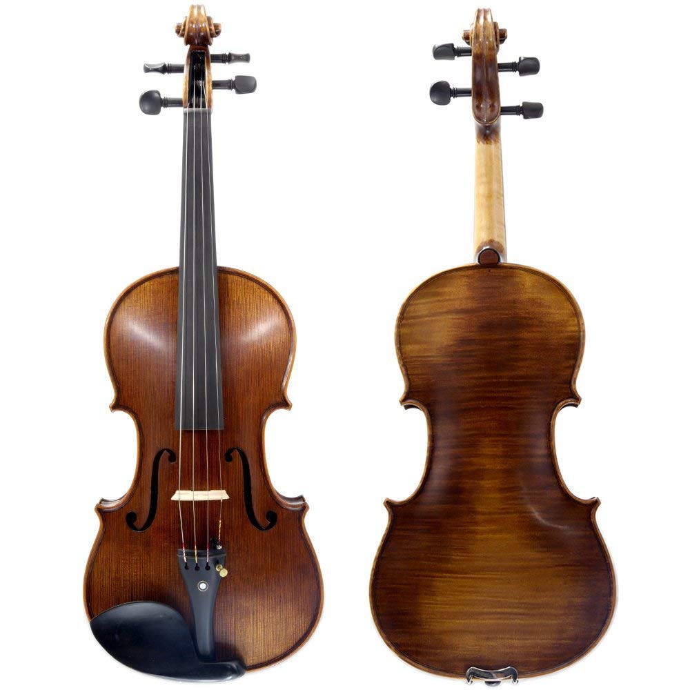 SKY Guarantee Mastero Sound 4/4 Size Professional Hand-made 4/4 Full Size Acoustic Violin Ebony Parts Antique Style Beautiful One Piece Back