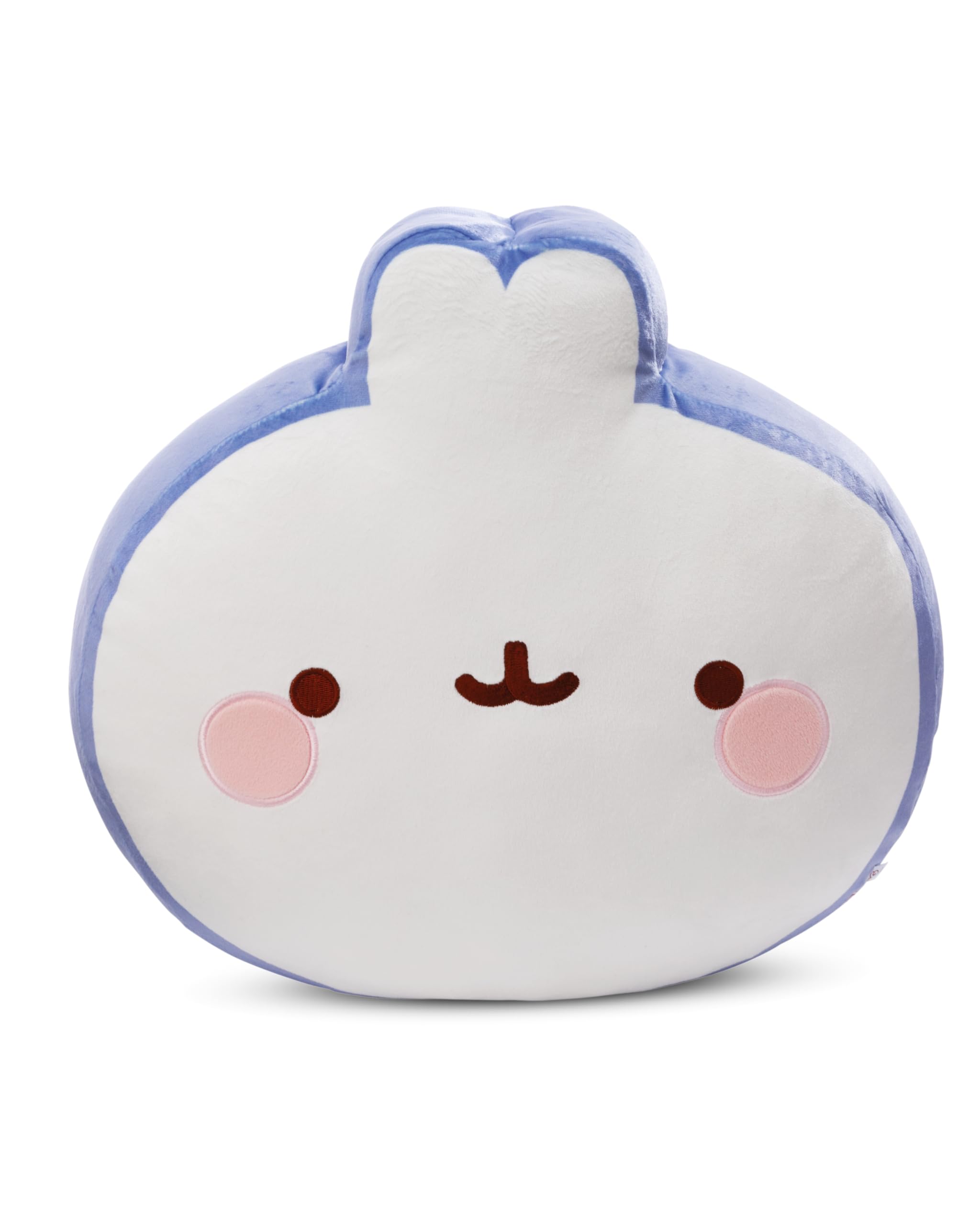 NICI Cushion MOLANG 35x35x12cm white - Fluffy cuddly toy pillow for boys, girls, babies and cuddly toy lovers - ideal for at home, kindergarten or on the go