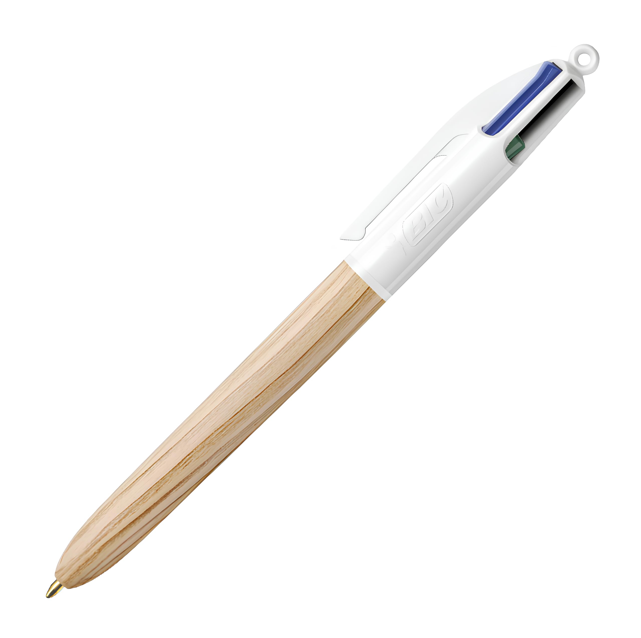 BIC 4 Colours Wood Style Ball Pens x3