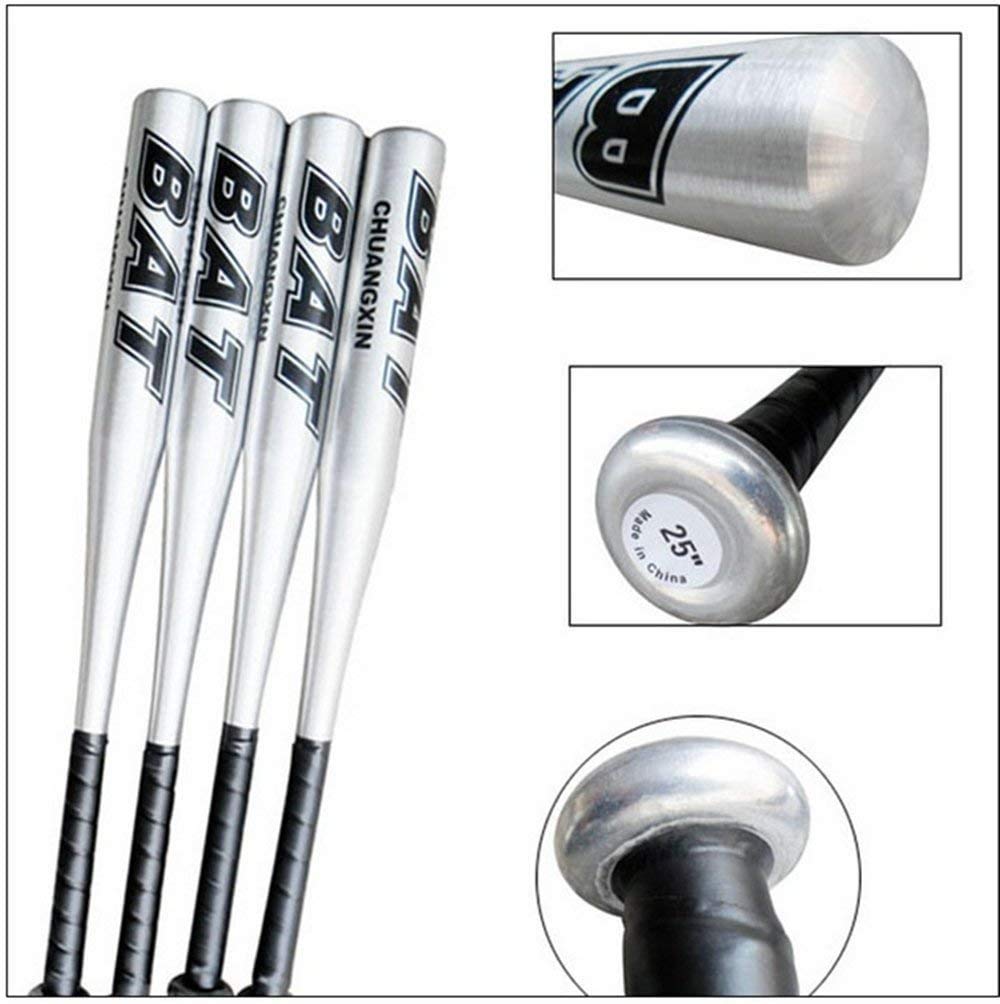 Mazza Da Baseball In Lega Alluminio 63,5 Cm - Per Softball, Esercizi, Adulti E Ragazzi - Foto 5