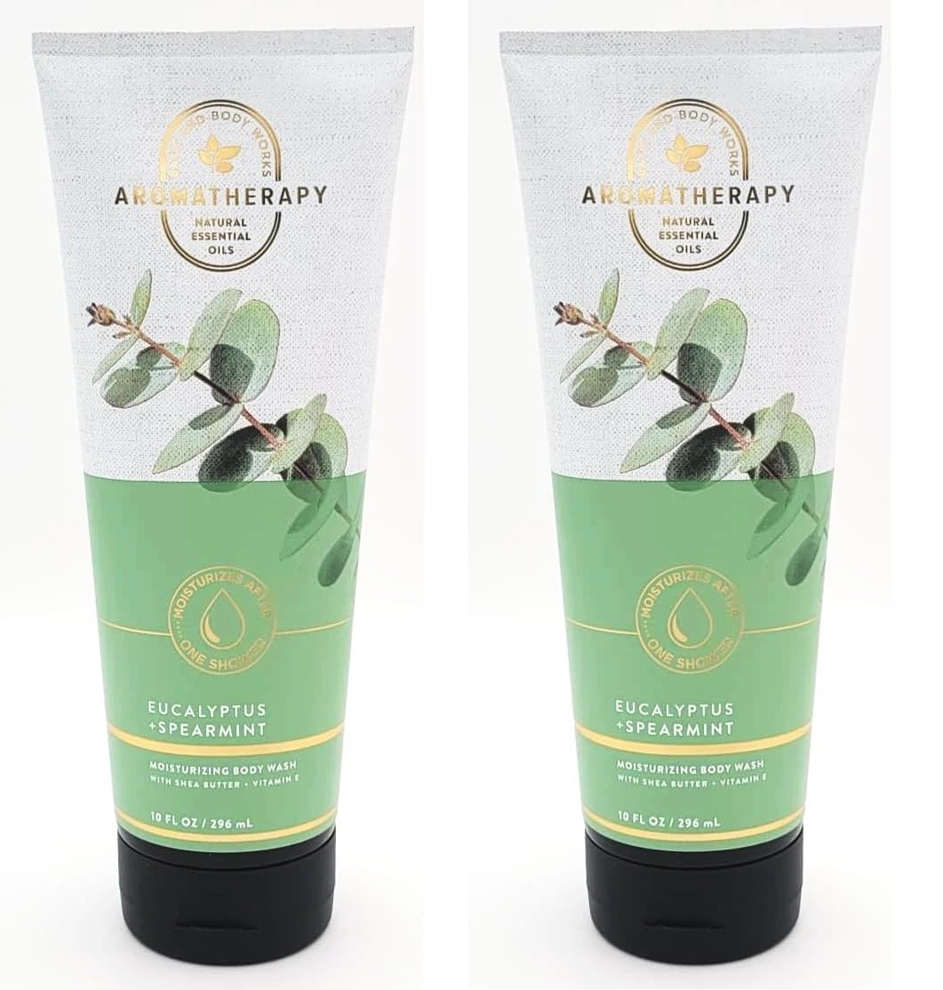 Aromatherapy EUCALYPTUS SPEARMINT Body Wash Moisturizing 2 pack-Packaging may vary