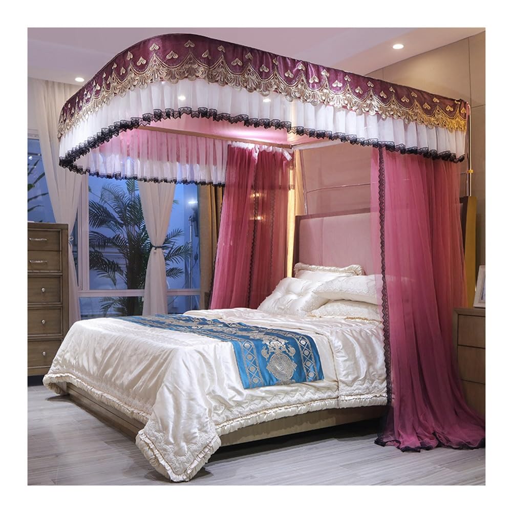 Mosquitera con dosel para cama de estilo europeo y noches de descanso sin mosquitos
