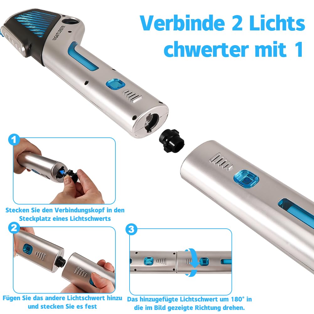 Lightsaber For Kids, RGB 7 Color Rechargeable Light Up Saber - View #4