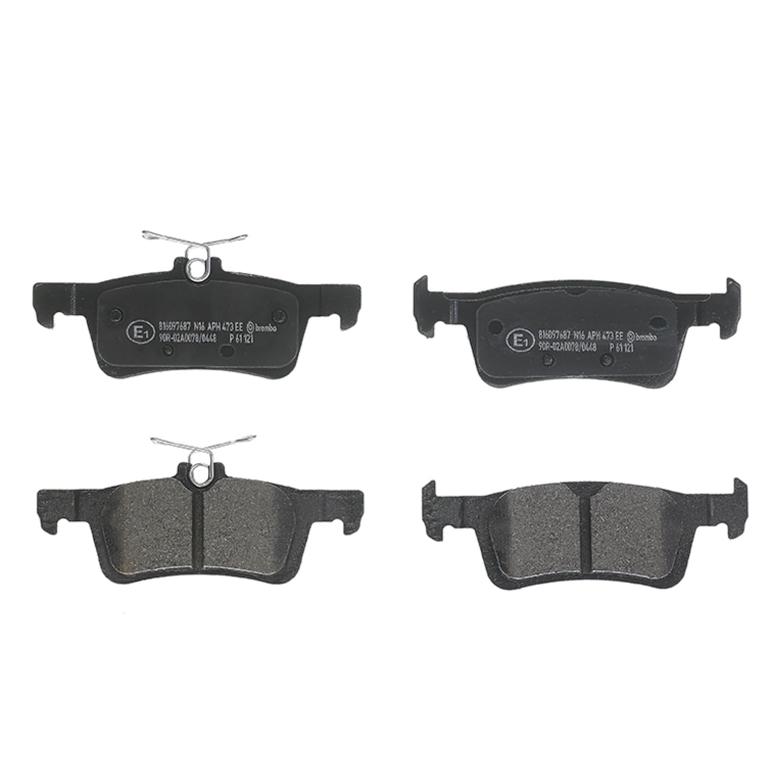 Brembo Brake Pads Set Rear P61121 1610814180 1619791380 1647875680 25842 25841