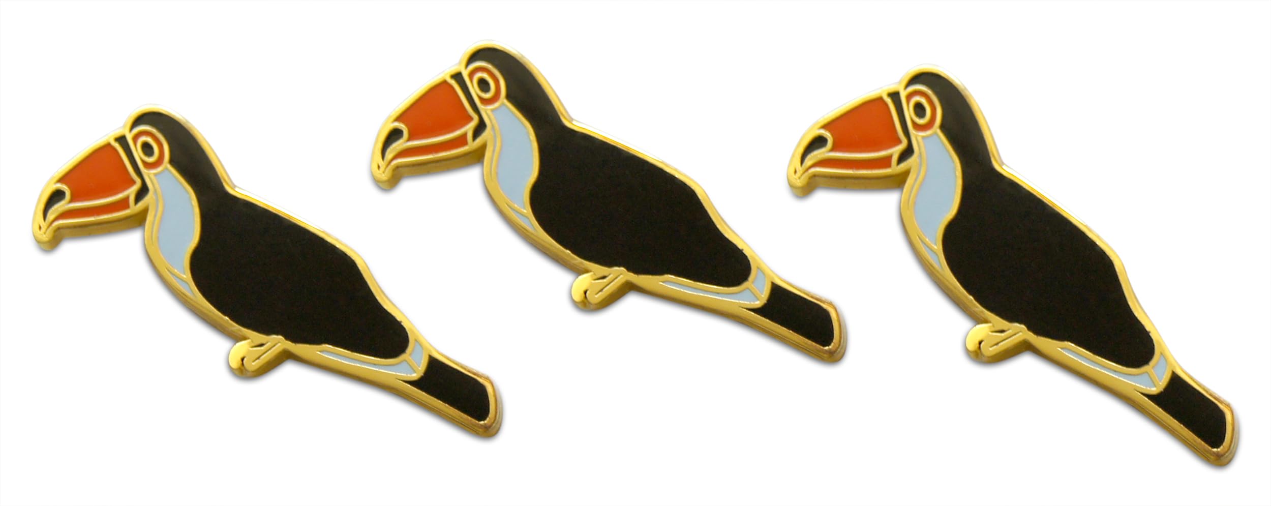 Novel Merk Bird – Flying Animal Lapel Pin, Hat Pin &amp; Tie Tack Set - with Clutch Back