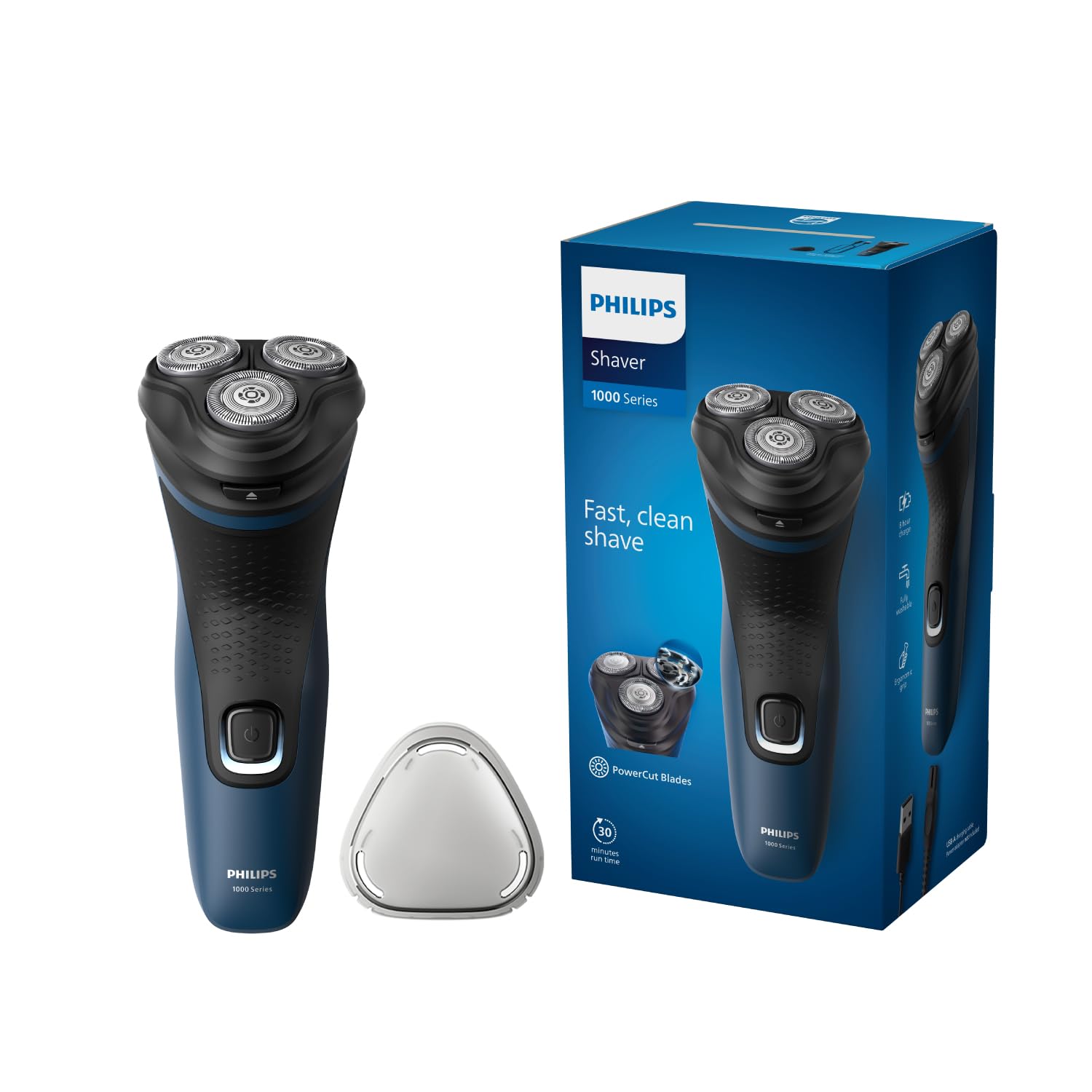 Philips Malibu S1134/00 Rasoir électrique à sec Série 1000 Bleu