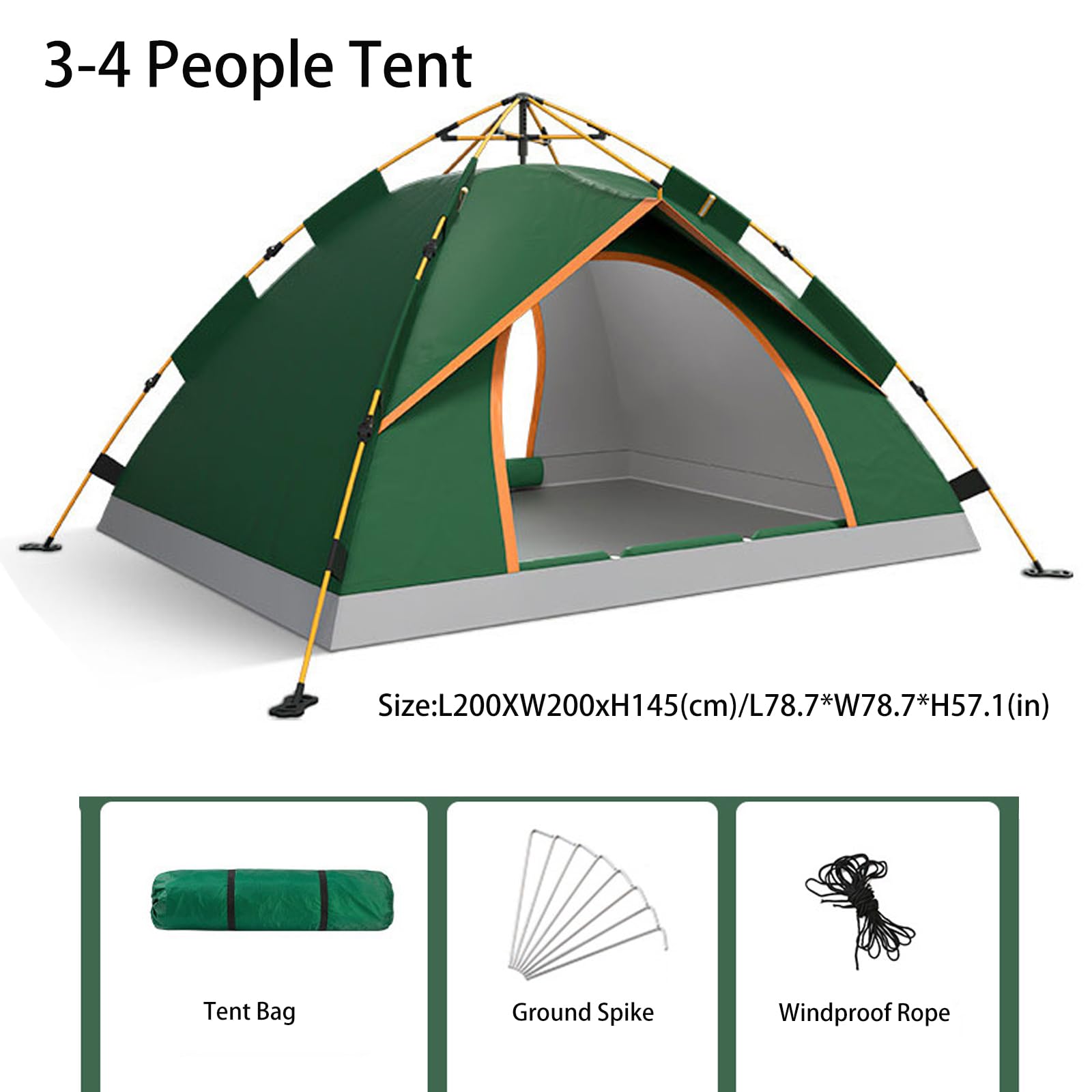 Barraca Automática Albatroz Para Até 4 Pessoas C/ Varanda - AF-21