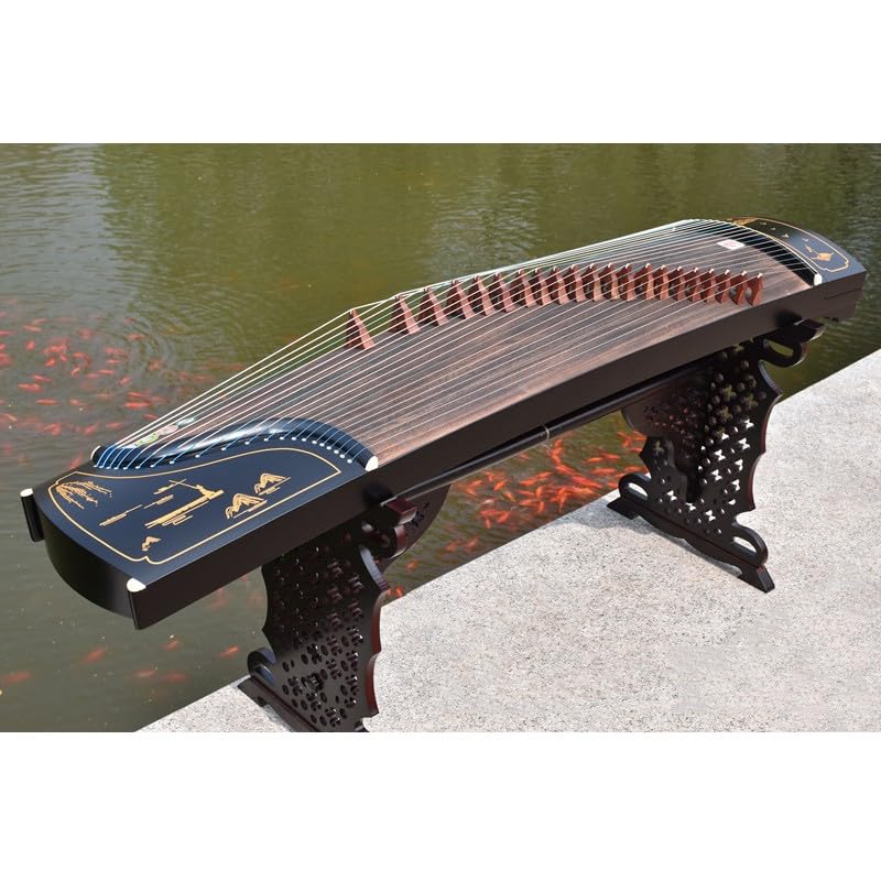 JITEM Guzheng, Traditional Chinese 21-String Instrument, Handmade Solid Wood Performance-Grade Guzheng, Suitable for Beginners and Professionals(Color:20)