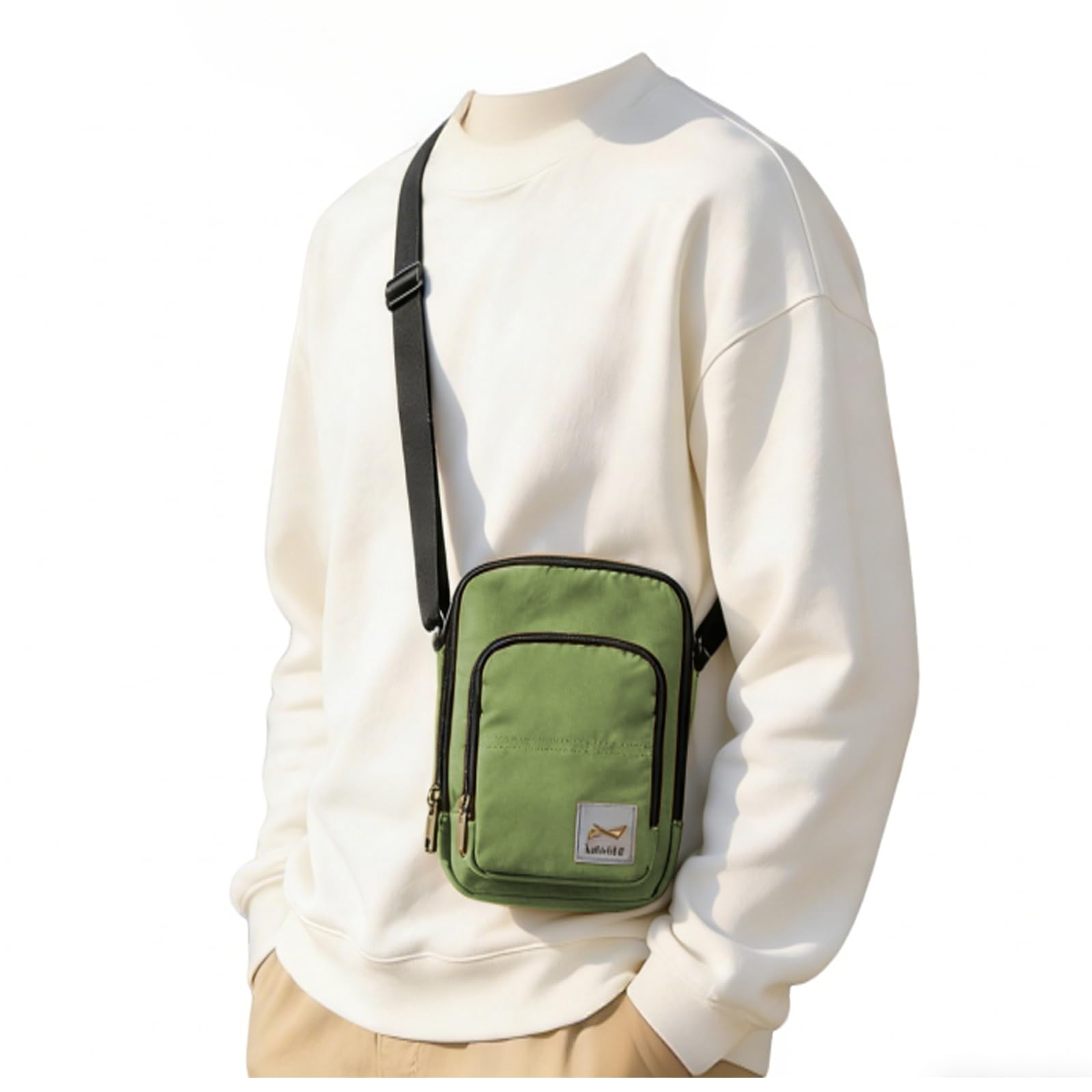 SEAFEW Mini Crossbody Bag Shoulder Bag for Men, Small Messenger Satchel Bag for Women