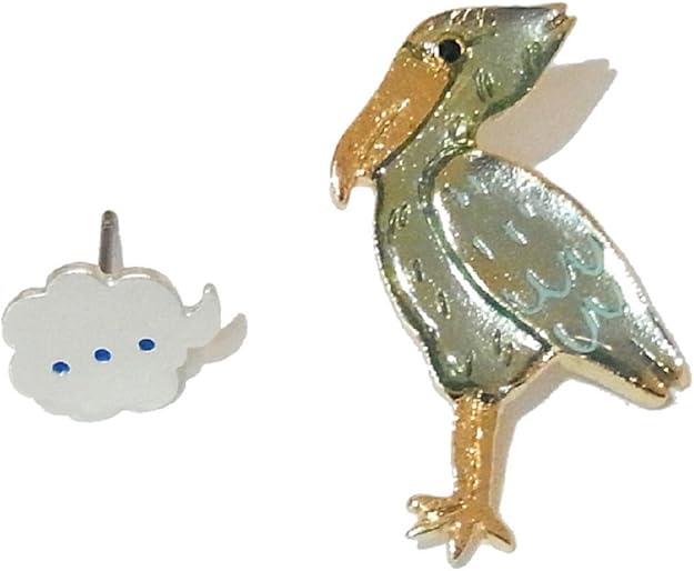 Amazon ハシビロコウさん ピアス アクセサリー ルチカ Luccica 鳥 かわいい おもしろ 個性的 かわいい バード ユニーク モチーフ 珍しい グッズ 雑貨 星 Luccica ピアス 通販