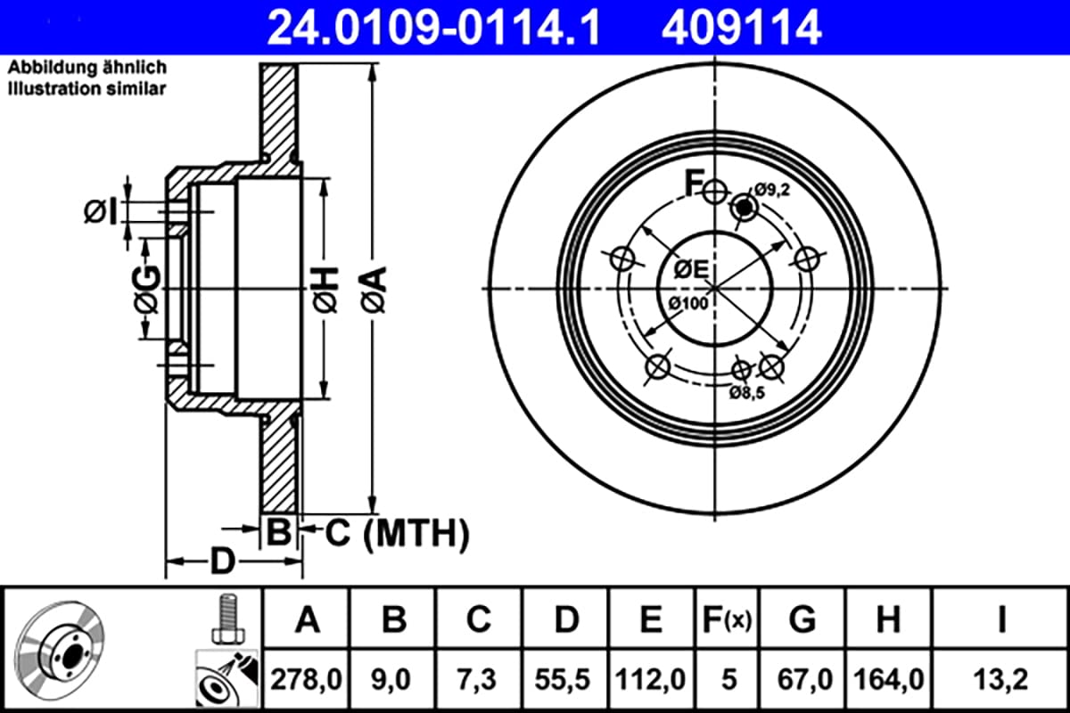 Set Ganasce Freno A Mano ATE 03013740132 - Compatibile Con Mercedes-Benz E Altri Modelli - Foto 13