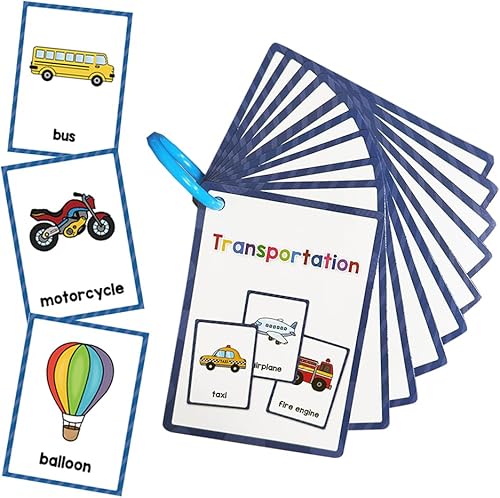 Transportes Palabras Inglés Tarjetas de Aprendizaje, Palabras de Alta Frecuencia, Lectura Comenzante, Materiales de Enseñanza de Jardín de Infancia,