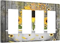 Vista 72 de Puerta de castillo de madera de mediados de siglo, estilo griego, cubierta de interruptor de luz de palanca individual, placa decorativa de pared