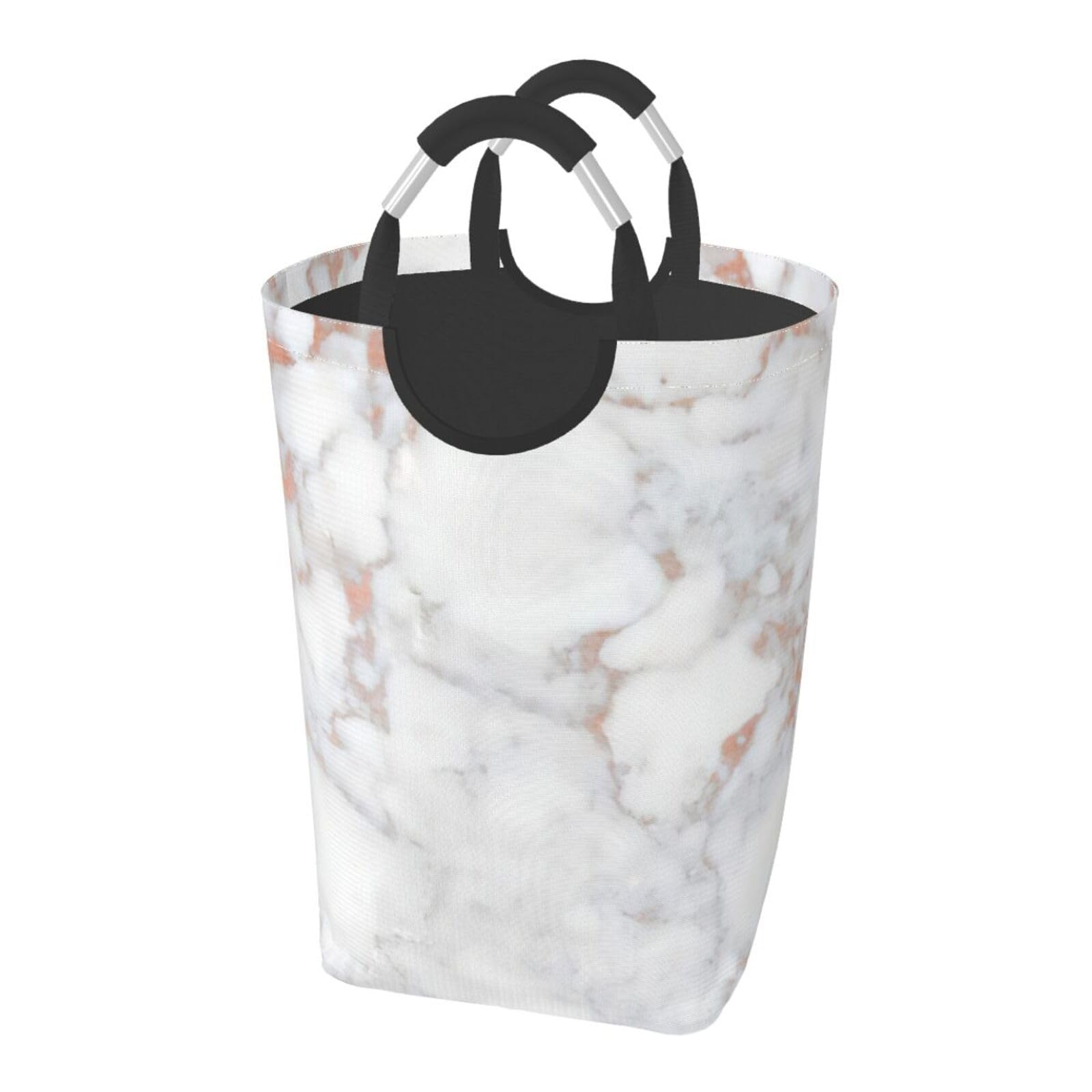 Sac à linge marbre blanc pour dortoir et studio étudiant bien rangé