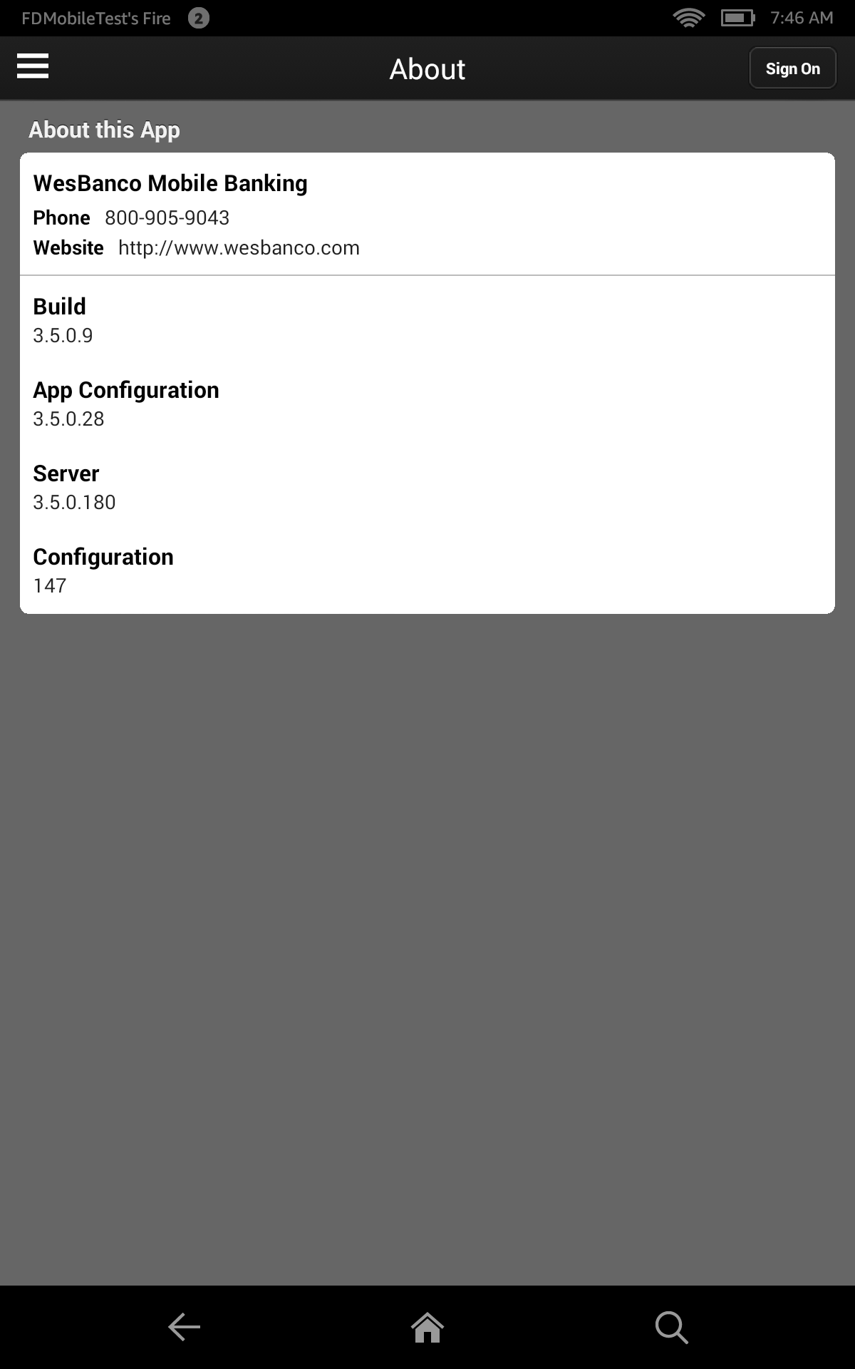 WesBanco Mobile for Android