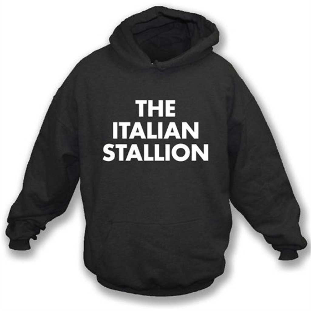 The Italian Stallion as worn by Johnny Thunders(New York Dolls)Hooded Sweatshirt