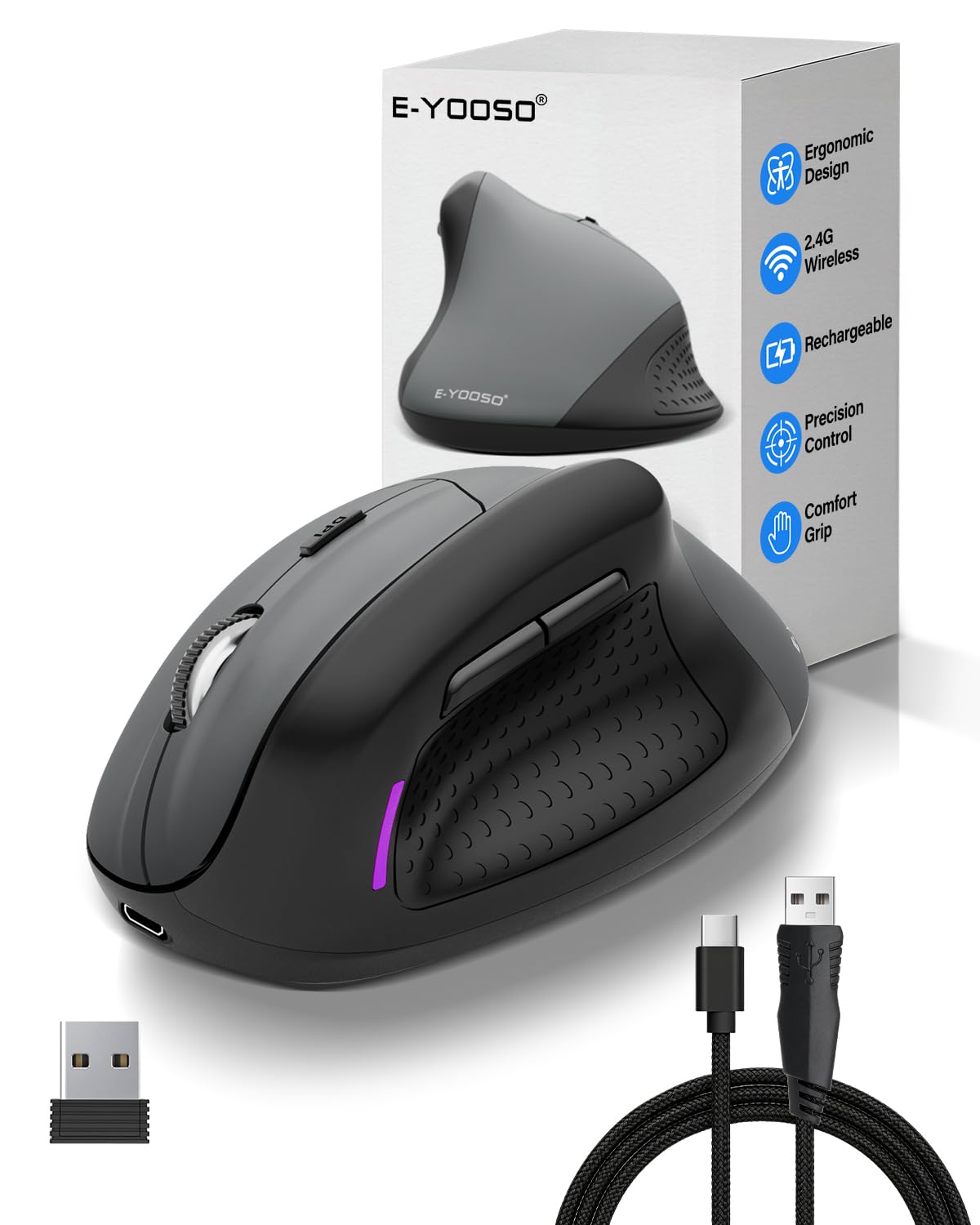 E-YOOSO X45 Vertical Ergonomic Mouse