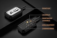 Vista 6 de PATPET Collar de entrenamiento para perros con control remoto, rango de 3/4 millas, collar E impermeable, collar de choque recargable para perros