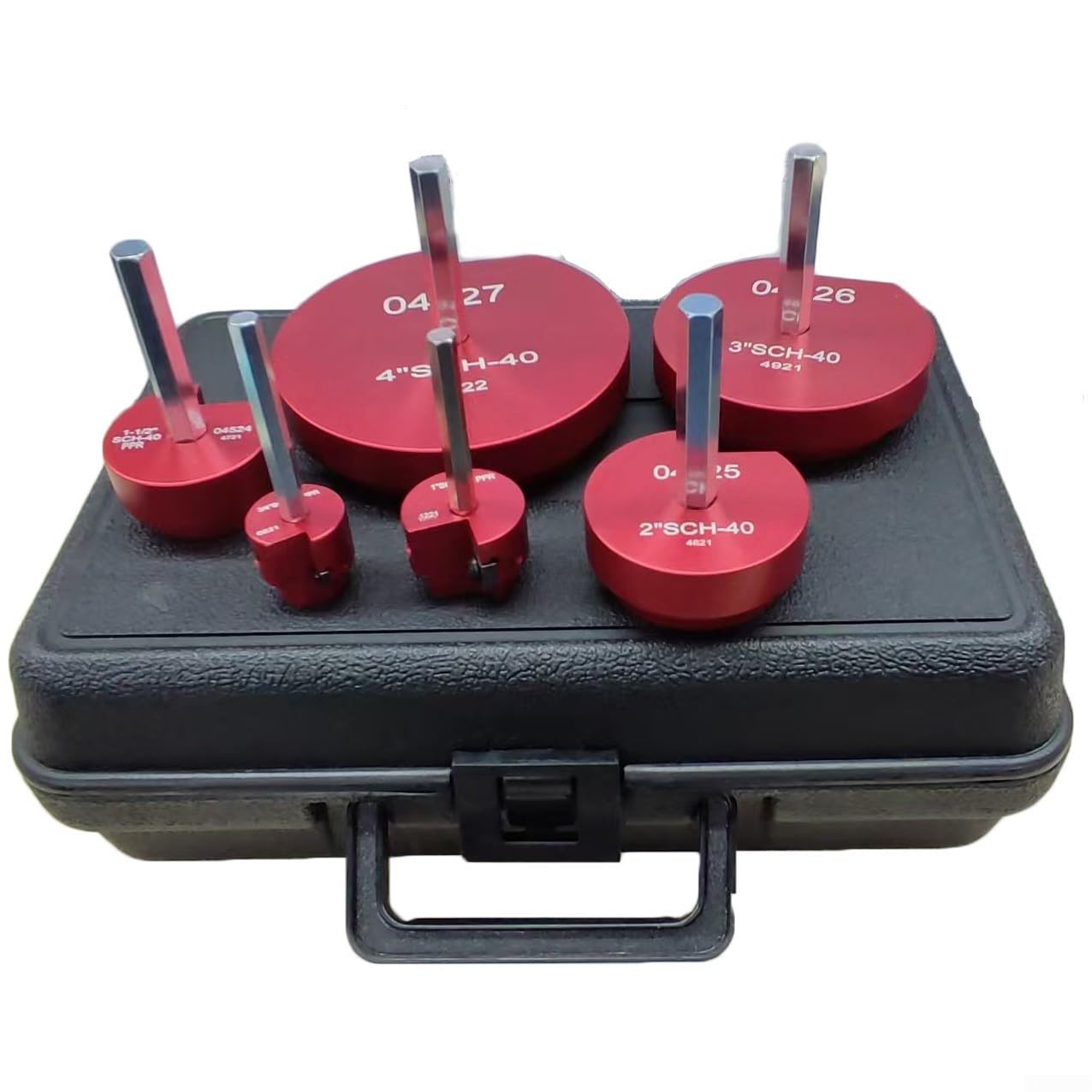 Set 6 per punte Alesatrici PPR per tubi 3/4-4 Pollici Set 6 per